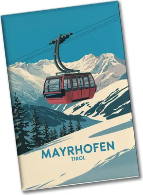 Produktbild von MAYRHOFEN Tirol Retro Souvenir Souvenir Magnet mit Seilbahn