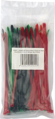 Zdjęcie produktu dla Opaski kablowe, różne kolory 85 sztuk 85 sztuk