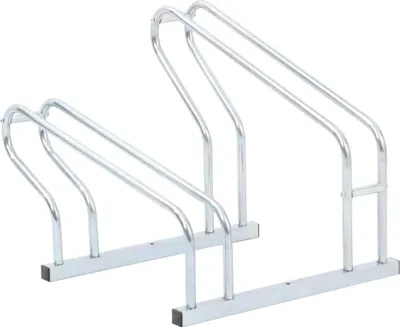 Produktbild von Fahrradständer für 2 Fahrräder Freistehend Verzinkter Stahl