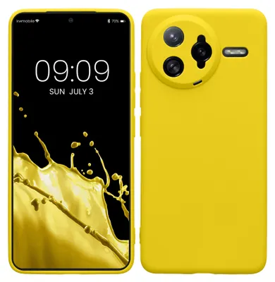 Produktbild von kwmobile Handyhülle für Xiaomi Poco F7 Ultra Hülle - weiches Handy Silikon Case - Schutzhülle Cover - Strahlend Gelb