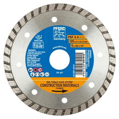 Zdjęcie produktu dla PFERD 68012222, 2,22 cm, 2,1 mm, 12200 RPM, Niemcy, 141 g, 155 mm