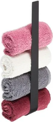 Produktbild von Handtuchhalter aus schwarzem Edelstahl
