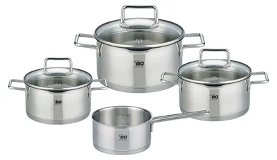 Image de ELO Smart Steam Set de 4 casseroles, acier inoxydable ELO 72404