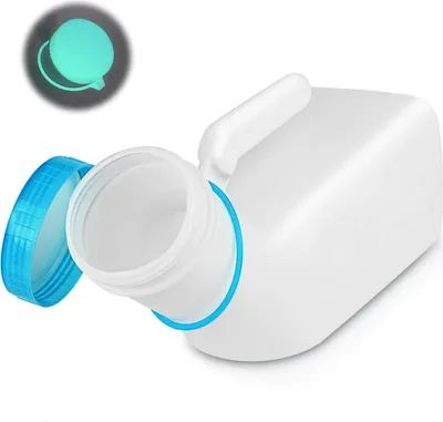 Obrázok produktu pre Prenosný močový mechúr 1000 ml, Svieti v tme, Nepriepustná plastová fľaša na moč, na cestovanie