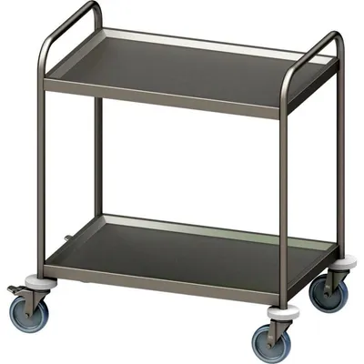 Image de Chariot de service "PRO" avec deux plateaux 1200x500x950 mm, soudé