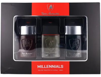 Immagine prodotto di Set Tonino Lamborghini: Millennials, Eau de Toilette, per uomo, 40 ml + Millennials Winner, Eau de Toilette, per uomo, 40 ml + Millennials Dinamico, Eau de Toilette, per uomo, 40 ml