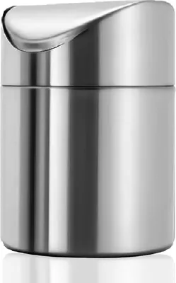 Produktbild von Mini Mülleimer Edelstahl Tischabfalleimer Schwingdeckel Kosmetikeimer