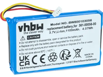 Productafbeelding van Accu voor GPS navigatie DriveSmart 5, 50 LMT-D, 51 LMT-D EU, 55, 61 LMT-S, 65 (1100mAh, 3,7V, Li-Ion)