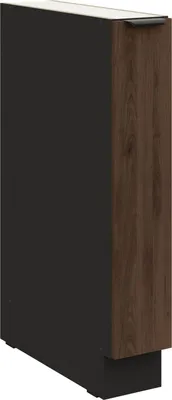 Produktbild von Küchen Unterschrank Schrankauszug 15 cm Küche MONZA Okapi Nußbaum Küchenzeile