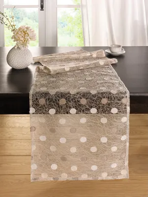 Produktbild von Tischläufer 'Pünktchen' Textil Deko Wohnzimmer Esszimmer Terasse Garten Balkon