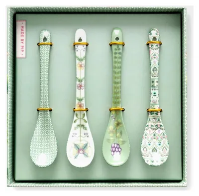 Produktbild von Teelöffel Set 4 Stück in Hellgrün, 13 cm