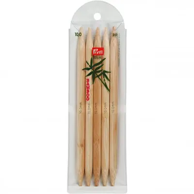 Produktbild von PRYM Strumpfstricknadeln „BAMBUS“, Länge: 20 cm, Ø 10,00 mm