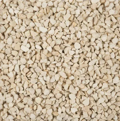 Dekorative Steine 2 kg, 2-3 mm, Creme, Steingut