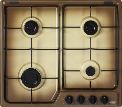 Immagine prodotto di De'Longhi YTF 46 ASV Nero, Marrone, Sabbia Da incasso Gas 4 Fornelli