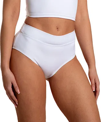 Produktbild von Aquarti Bikinihose Damen mit Hohem Bund, Farbe: Weiß, Größe: 40