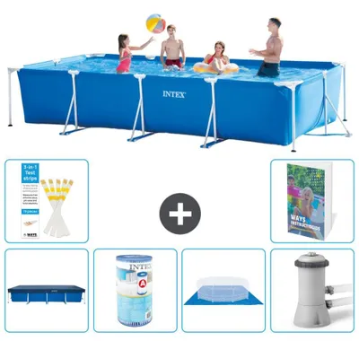 Immagine prodotto di Piscina rettangolare con telaio - 450x220x84 cm - 7 pezzi  S167
