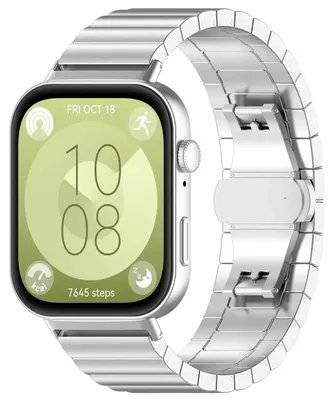 Immagine prodotto di Bracciale per Huawei Watch Fit 3 - Bracciale in metallo - Acciaio inossidabile - Chiusura a spina - Argento