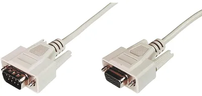 Produktbild von DIGITUS Datentransfer Verlängerungskabel, D-Sub9/St - D-Sub9/Bu