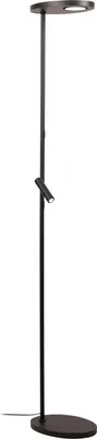 Produktbild von LED Stehlampe Metall 177 cm Schwarz warmweißes Licht 2700 K Modern Stehleuchte