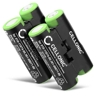 Produktbild von CELLONIC 2x Akku für Navigation Kompatibel mit Garmin Alpha 50, Montana 700, GPSMAP 64s, 010-11874-00 - (2000mAh, 2.4V)