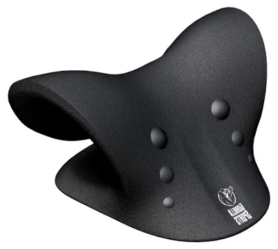 Produktbild von Nackenstrecker mit Triggerpunkten, Tasche und Schaumstoff in Schwarz