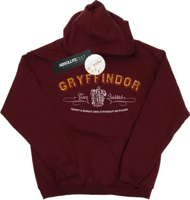 Obrázok produktu pre Harry Potter - Dámska mikina s kapucňou "Gryffindor Quidditch" BI9201 (M) (Burgundy)