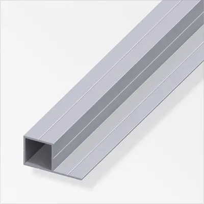Produktbild von alfer Quadratrohr, 1 Schenkel 1 m, 19.5 x 37.5 x 1.5 mm Alu roh blank