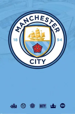 Obrázek produktu pro Plakát Manchester City Club Crest 61x91.5cm
