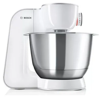 Produktbild von Bosch MUM58258, 3,9 l, Weiß, Tasten, CE, Eurázsiai, Ukraine, VDE, Edelstahl, Kunststoff