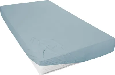 Produktbild von Hahn Haustextilien Mako-Feinjersey-Spannlaken 90-100x200 cm aquamarin