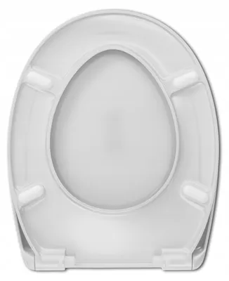 Produktbild von WC Sitz - Toilettensitz - 37 X 44 Cm - Antibakteriell - Sanft Schließend - Duroplast - Toilettendeckel