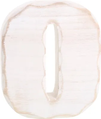 Immagine prodotto di Small Foot Design 1232 Lettera O decorativa in legno, bianco/naturale (1 pezzo)