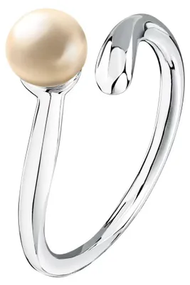 Image de Bague ouverte en argent pour femmes Perla SXU450 - Circonférence : 56 mm