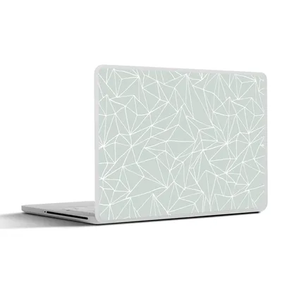 Produktbild von MuchoWow® Laptop Aufkleber Sticker Cover Netzwerk - Dreieck - Muster 31x22.5 cm - Laptop-Deko