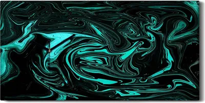 Produktbild von Wanduhr Bürouhr Leinwand Bild Geräuschlos 60x30 Malerei Abstrakte Kunst - schwarze Hände