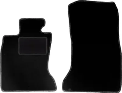 Produktbild von Velours-Fußmatten Vorne passend für BMW 7 F02 (Limousine, Bj. 2008-2015) – schwarz, passgenau, mit Befestigungen set 2 Stk. - STANDARD
