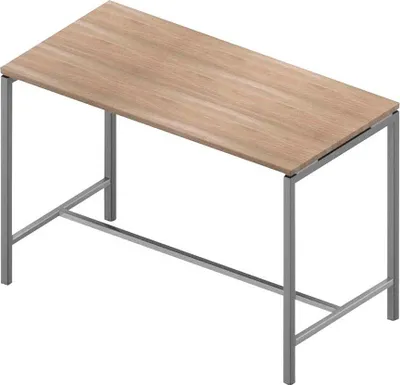 Produktbild von Quadrifoglio Stehtisch Creo ulme rechteckig, 4-Fuß-Gestell alu, 160,0 x 80,0 x 107,0 cm