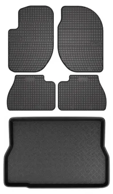 Obrázek produktu pro Gumové autokoberce SolidPRO + vana kufru pro: Land Rover Freelander I 1996-2006 3dveřová verze 5 ks