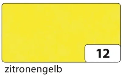Image de Folia 88120-12 Papier transparent - jaune citron, 70 cm x 100 cm, 42 g/m²