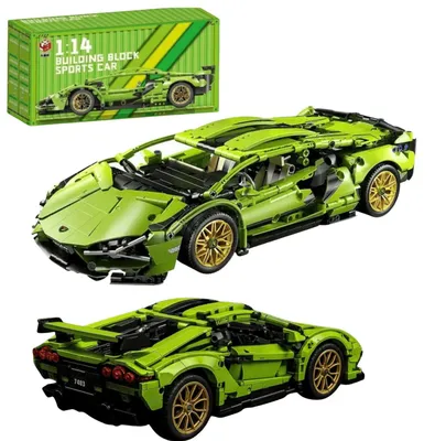 Produktbild von Bausteine Sportauto 1280 Teile detailreiches Modell Geschenk Kinder Erwachsene Bauspaß