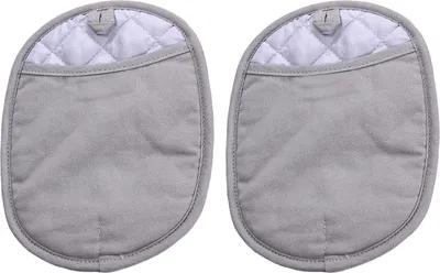 Produktbild von 2 Stück Isolierhandschuhe, hitzebeständige Silikon-Kochhandschuhe, rutschfeste Backhandschuhe für die Küche zu Hause
