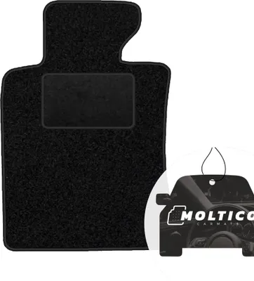 Produktbild von moto-MOLTICO Fahrer Fußmatte Auto Velours Fahrerseite Autoteppiche Schwarz Fahrermatte 1-teilig passend für MINI Clubman ab 2007
