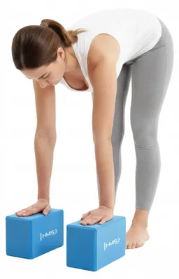 Produktbild von HMS 2 Yoga Blöcke Fitness Stretching Übungsblöcke