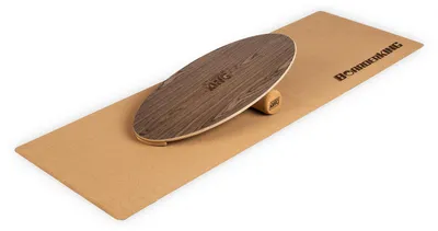 Obrázek produktu pro BoarderKING Balance Board Set - dřevěná balanční deska s válcem a podložkou