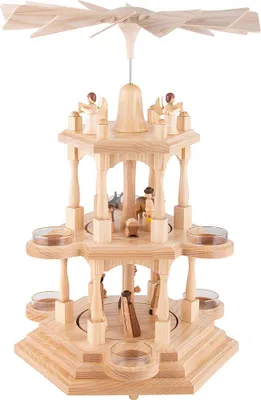 Produktbild von 3-stöckige Pyramide Christi Geburt (41cm) von Albin Preissler