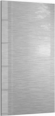 Produktbild von DEQORI Magnettafel Glas 50x100 cm 'Gebürsteter Stahl' beschreibbar Whiteboard