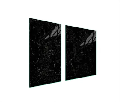 Immagine prodotto di Piastre copri fornelli 2 pezzi 100x52 Copri piano cottura in Vetroceramica tagliere in vetro marmo nero