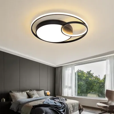 Produktbild von LED Deckenleuchten, Stufenlos Dimmbare Deckenlampe, 48cm Wohnzimmerlampe mit Fernbedienung, Schlafzimmer