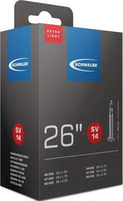 Obrázok produktu pre Schwalbe 10424343, Galuskový ventilček, 26", 38,1 - 59,69 mm, 4 cm, Čierna, Nemecko