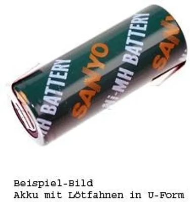 Produktbild von FDK/Sanyo Industriezelle HR-4/5AU / NIMH mit Lötfahne in U-Form